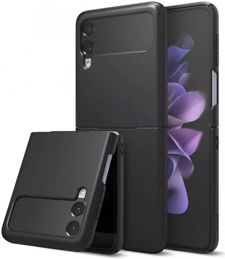 Ringke Slim Samsung Galaxy Z Flip 3 Hoesje Ultra Dun Zwart afbeelding 1