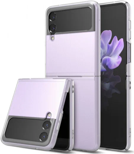 Ringke Slim Samsung Galaxy Z Flip 3 Hoesje Ultra Dun Matte Transparant afbeelding 1