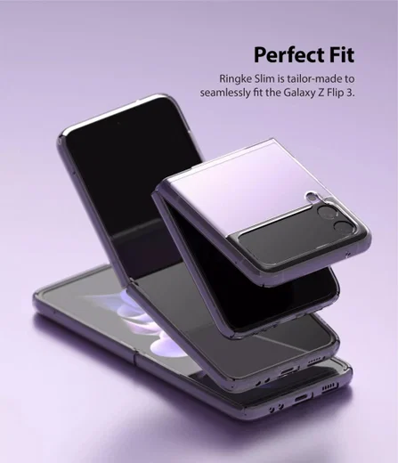 Ringke Slim Samsung Galaxy Z Flip 3 Hoesje Ultra Dun Matte Transparant afbeelding 2