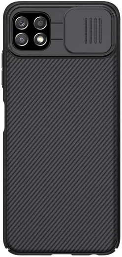 Nillkin CamShield Samsung Galaxy A22 5G Hoesje met Camera Slider Zwart afbeelding 1
