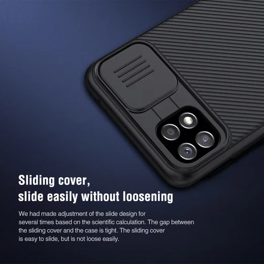 Nillkin CamShield Samsung Galaxy A22 5G Hoesje met Camera Slider Zwart afbeelding 12