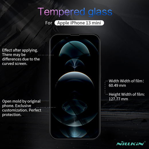 Nillkin Apple iPhone 13 Mini Screen Protector Anti-Explosie Glas 0.2mm afbeelding 14