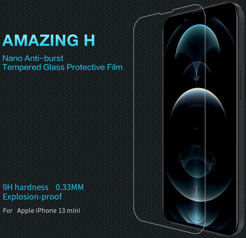 Nillkin Apple iPhone 13 Mini Screen Protector Anti-Explosie Glas 0.2mm afbeelding 5