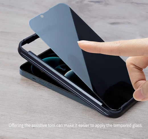 Nillkin Apple iPhone 13 Mini Screen Protector Privacy Tempered Glass afbeelding 2