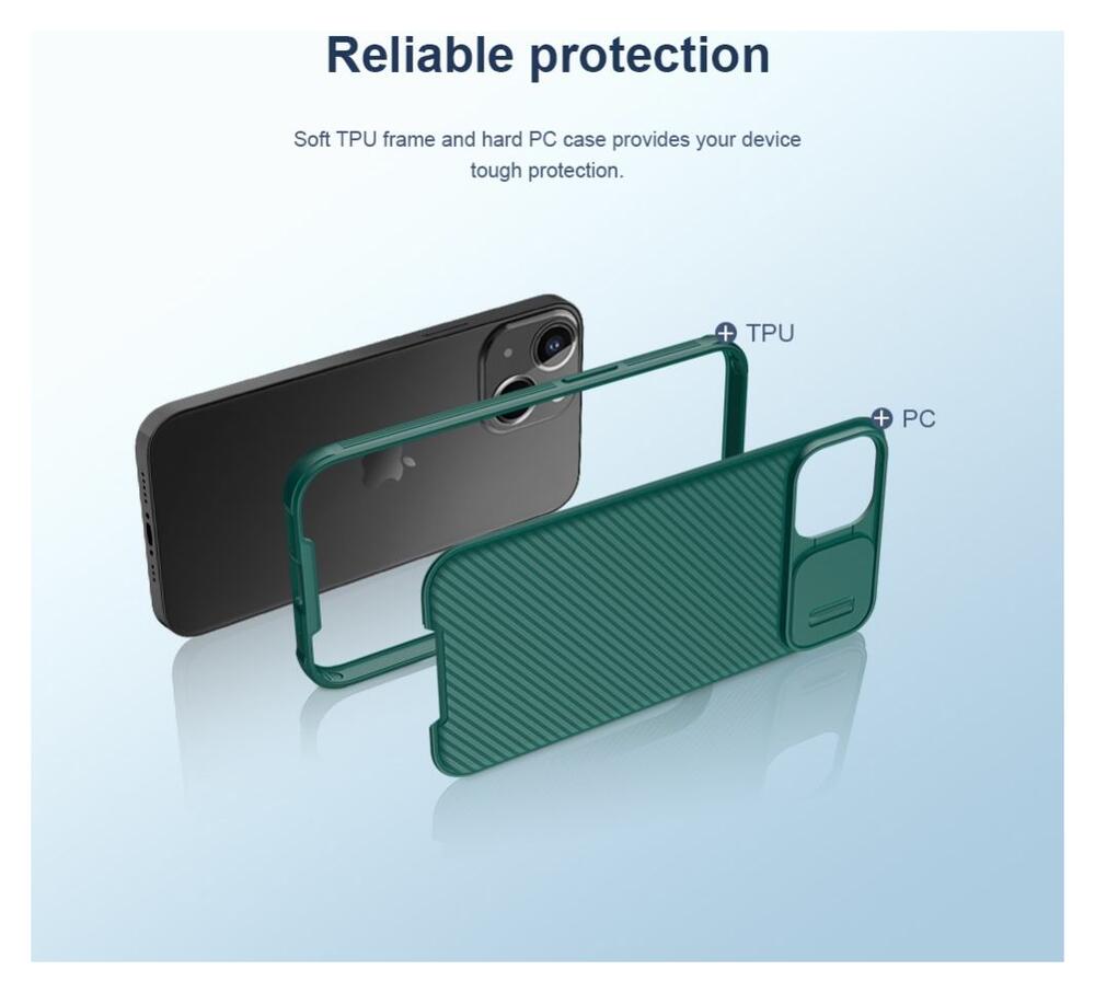 Nillkin CamShield iPhone 13 Mini MagSafe Hoesje Camera Slider Zwart afbeelding 5
