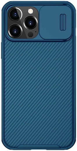 Nillkin CamShield iPhone 13 Pro Max MagSafe Hoesje Camera Slider Blauw afbeelding 1