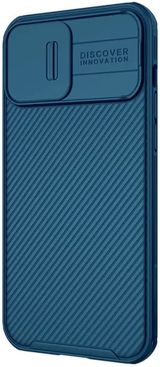 Nillkin CamShield iPhone 13 Pro Max MagSafe Hoesje Camera Slider Blauw afbeelding 2