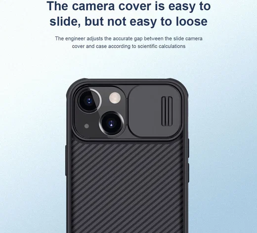 Nillkin CamShield Apple iPhone 13 Mini Hoesje met Camera Slider Zwart afbeelding 10