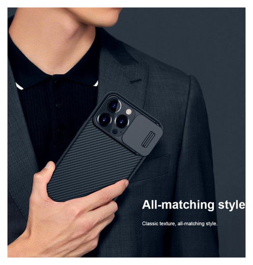 Nillkin CamShield Apple iPhone 13 Pro Hoesje met Camera Slider Zwart afbeelding 11