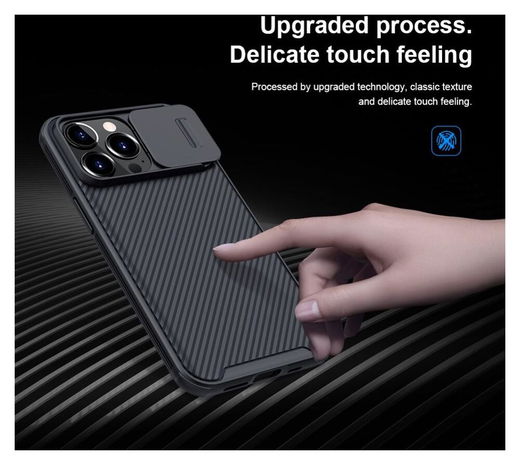 Nillkin CamShield Apple iPhone 13 Pro Hoesje met Camera Slider Zwart afbeelding 9