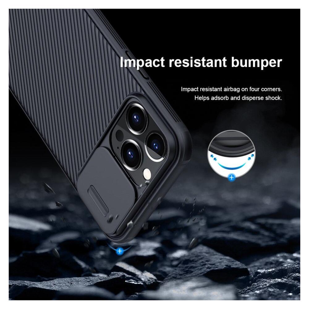 Nillkin CamShield Apple iPhone 13 Pro Hoesje met Camera Slider Zwart afbeelding 10