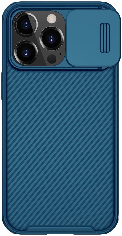 Nillkin CamShield Apple iPhone 13 Pro Hoesje met Camera Slider Blauw afbeelding 1