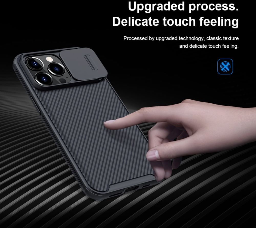 Nillkin CamShield Apple iPhone 13 Pro Hoesje met Camera Slider Blauw afbeelding 11