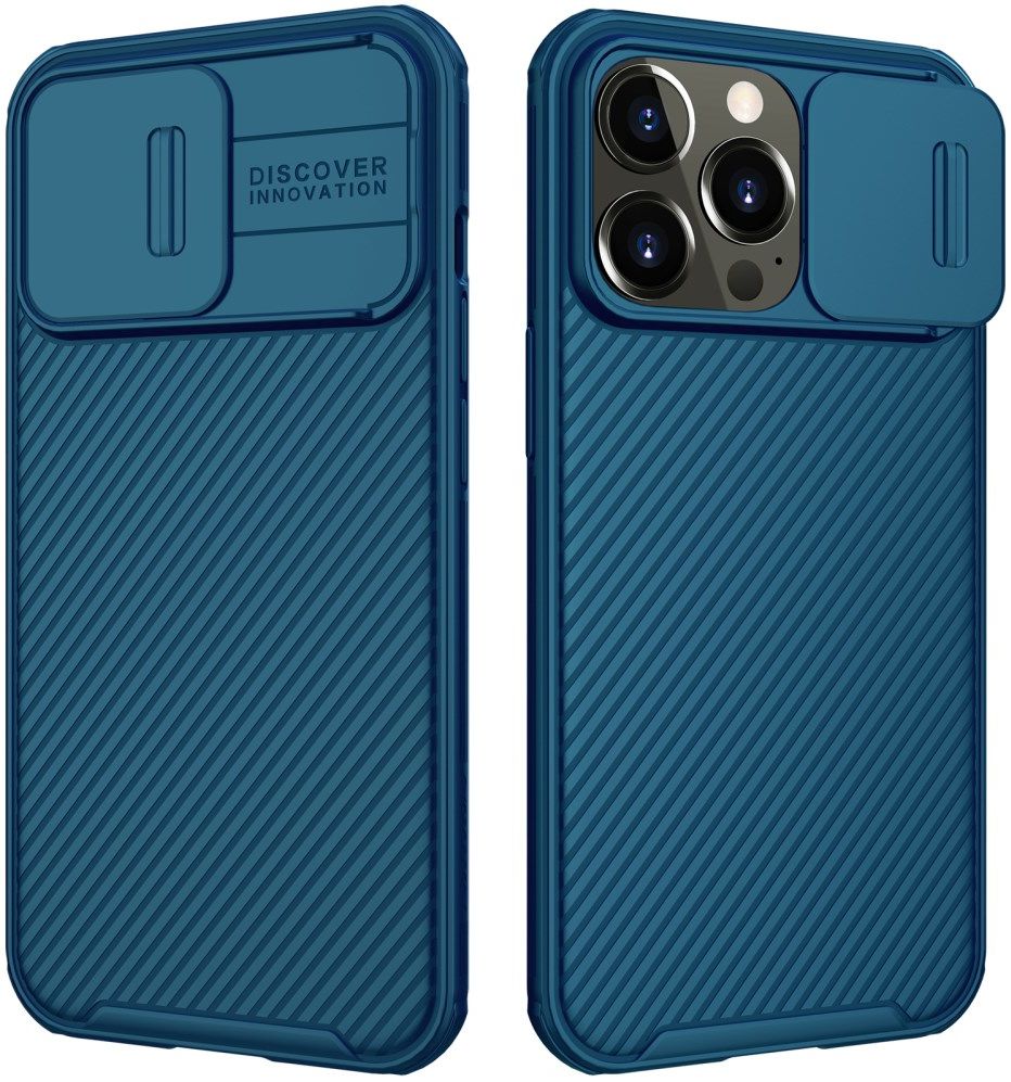 Nillkin CamShield Apple iPhone 13 Pro Hoesje met Camera Slider Blauw afbeelding 4