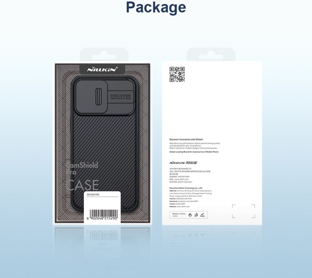 Nillkin CamShield Apple iPhone 13 Pro Hoesje met Camera Slider Blauw afbeelding 6
