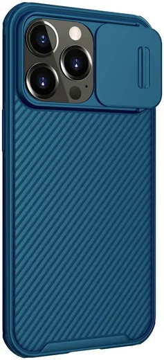 Nillkin CamShield Apple iPhone 13 Pro Hoesje met Camera Slider Blauw afbeelding 7