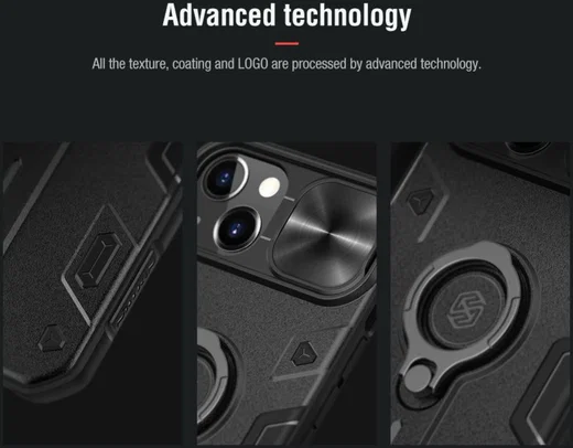 Nillkin CamShield Armor Apple iPhone 13 Pro Camera Slider Zwart afbeelding 6