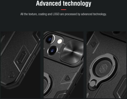 Nillkin CamShield Armor Apple iPhone 13 Pro Camera Slider Blauw afbeelding 11