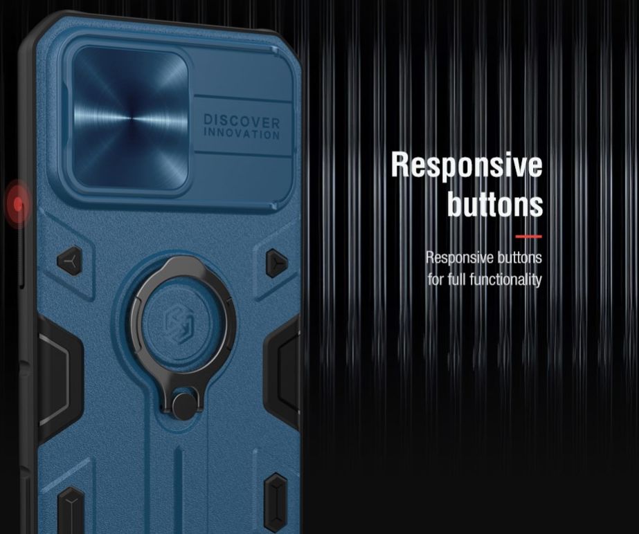 Nillkin CamShield Armor Apple iPhone 13 Pro Max Camera Slider Blauw afbeelding 4