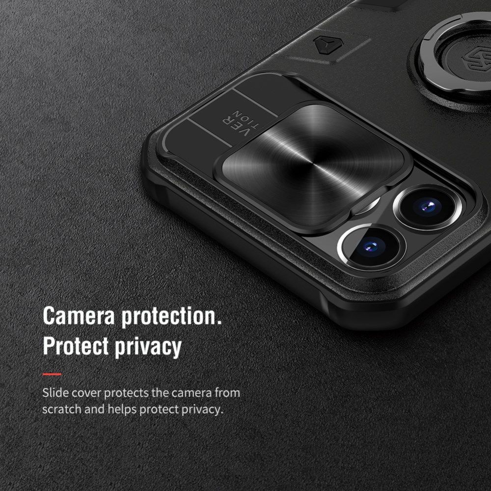 Nillkin CamShield Armor Apple iPhone 13 Pro Max Camera Slider Blauw afbeelding 7