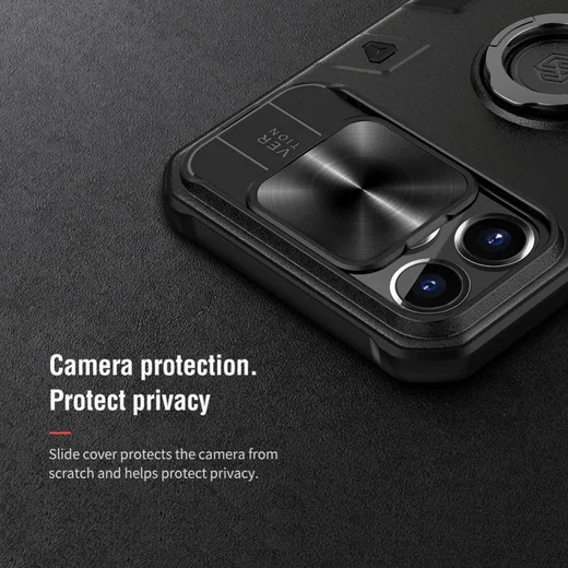 Nillkin CamShield Armor Apple iPhone 13 Pro Max Camera Slider Blauw afbeelding 7