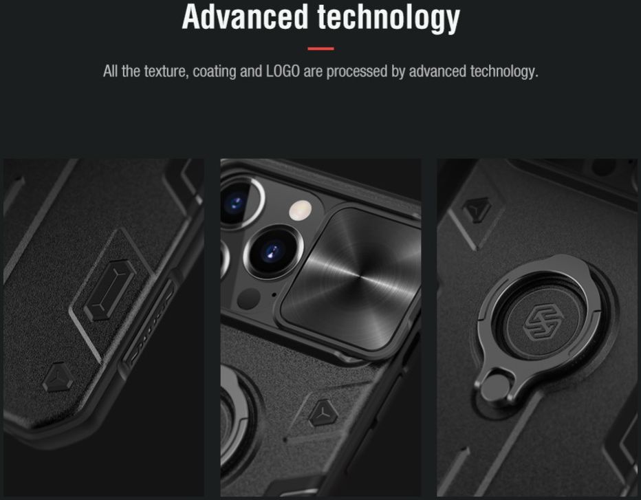 Nillkin CamShield Armor Apple iPhone 13 Pro Max Camera Slider Blauw afbeelding 11