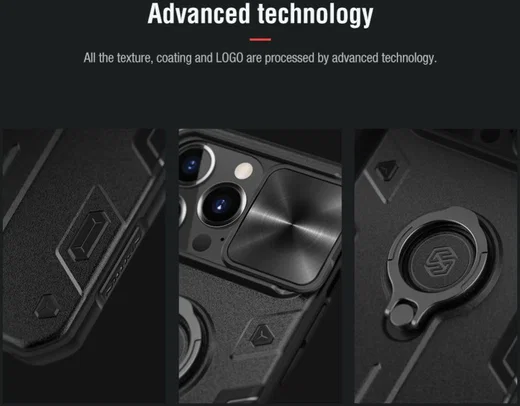 Nillkin CamShield Armor Apple iPhone 13 Pro Max Camera Slider Blauw afbeelding 11