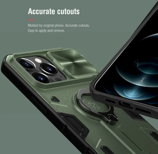 Nillkin CamShield Armor Apple iPhone 13 Pro Max Camera Slider Blauw afbeelding 6