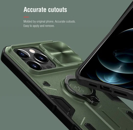 Nillkin CamShield Armor Apple iPhone 13 Pro Max Camera Slider Groen afbeelding 4