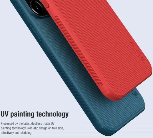 Nillkin Super Frosted Shield iPhone 13 Pro Hoesje Rood afbeelding 14
