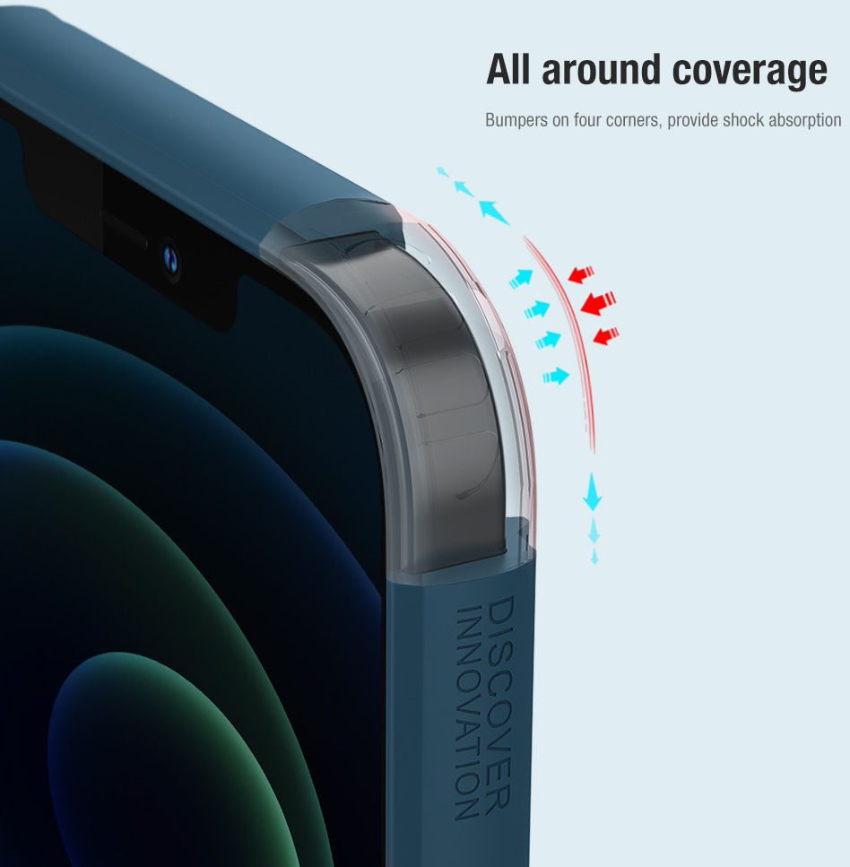 Nillkin Super Frosted Shield Apple iPhone 13 Pro Hoesje MagSafe Blauw afbeelding 8