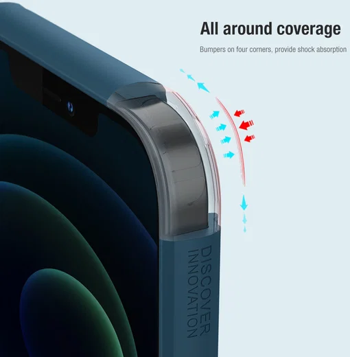 Nillkin Super Frosted Shield Apple iPhone 13 Pro Hoesje MagSafe Blauw afbeelding 8