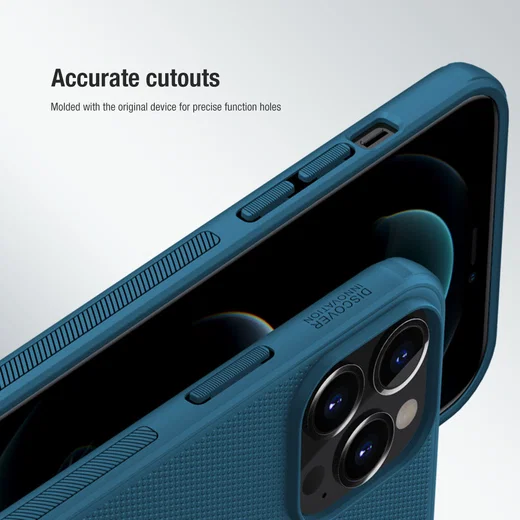 Nillkin Super Frosted Shield Apple iPhone 13 Pro Hoesje MagSafe Blauw afbeelding 10