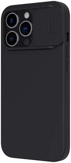 Nillkin iPhone 13 Pro Hoesje MagSafe Siliconen met Camera Slider Zwart afbeelding 15
