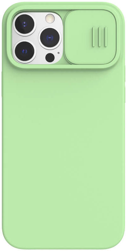 Nillkin iPhone 13 Pro Max Hoesje MagSafe Siliconen Camera Slider Groen afbeelding 1