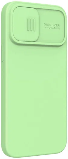 Nillkin iPhone 13 Pro Max Hoesje MagSafe Siliconen Camera Slider Groen afbeelding 2