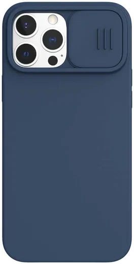 Nillkin Apple iPhone 13 Pro Max Hoesje Siliconen Camera Slider Blauw afbeelding 1