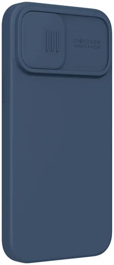 Nillkin Apple iPhone 13 Pro Max Hoesje Siliconen Camera Slider Blauw afbeelding 2