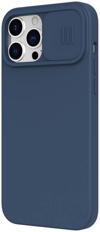 Nillkin Apple iPhone 13 Pro Max Hoesje Siliconen Camera Slider Blauw afbeelding 4