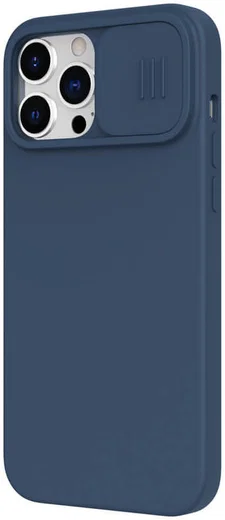 Nillkin Apple iPhone 13 Pro Max Hoesje Siliconen Camera Slider Blauw afbeelding 4