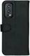 Rosso Deluxe OnePlus Nord 2 5G Hoesje Echt Leer Book Case Zwart afbeelding 2