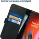 Rosso Deluxe OnePlus Nord 2 5G Hoesje Echt Leer Book Case Zwart afbeelding 5