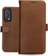 Rosso Deluxe OnePlus Nord 2 5G Hoesje Echt Leer Book Case Bruin afbeelding 9