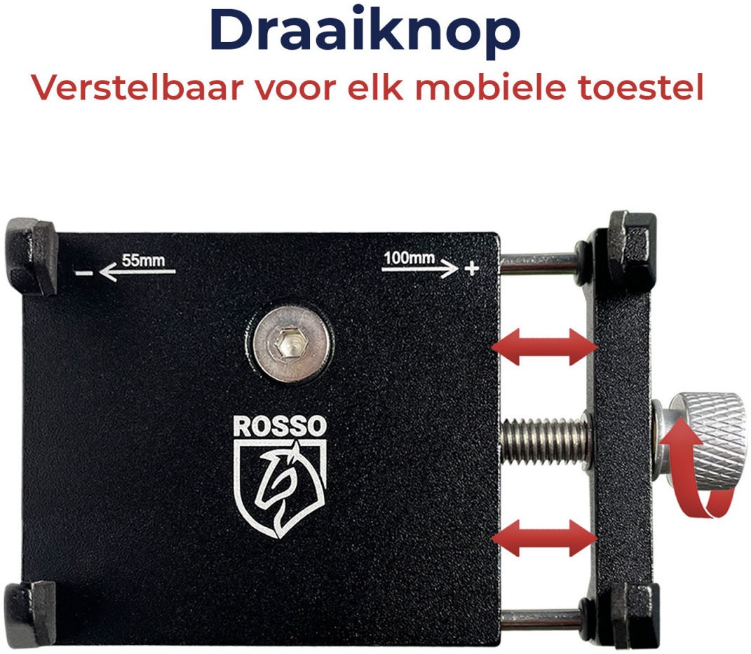 Rosso Universele Verstelbare Aluminium Stevige Telefoonhouder Fiets afbeelding 3