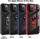 Apple iPhone 13 Pro Max Hoesje met Ring Kickstand Blauw afbeelding 2