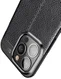Apple iPhone 13 Pro Hoesje Litchi Skin Kunstleer Back Cover Zwart afbeelding 11