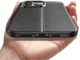 Apple iPhone 13 Pro Hoesje Litchi Skin Kunstleer Back Cover Zwart afbeelding 2