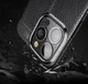 Apple iPhone 13 Pro Hoesje Litchi Skin Kunstleer Back Cover Zwart afbeelding 5