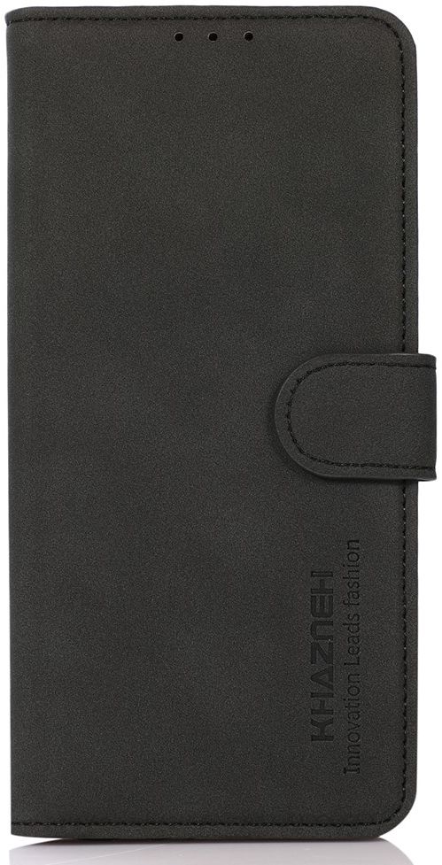KHAZNEH Apple iPhone 13 Pro Max Hoesje Retro Wallet Book Case Zwart afbeelding 3