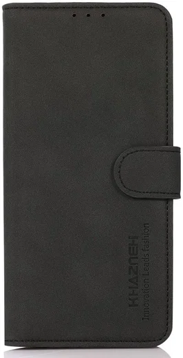 KHAZNEH Apple iPhone 13 Pro Max Hoesje Retro Wallet Book Case Zwart afbeelding 3